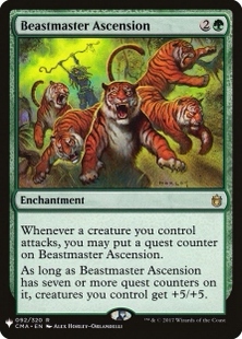【北境卡牌】万智牌 兽侯腾扬 Beastmaster Ascension MB1 英文平