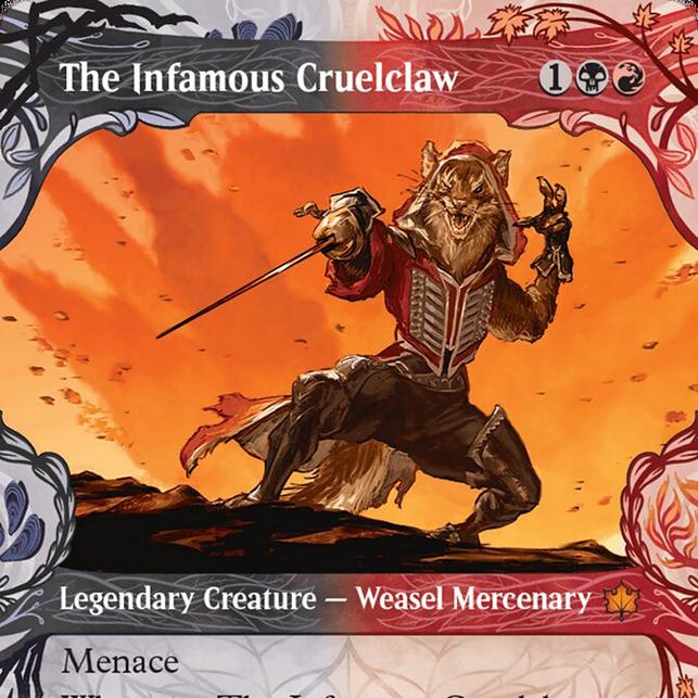 万智牌恶名昭彰的虐爪BLB卡牌