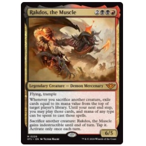 万智牌 OTJ 帮凶魔头拉铎司 Rakdos, the Muscle 中/英文 平/闪卡