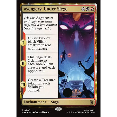 万智牌 复仇者：围城 Avengers: Under Siege MSH 英文平/闪卡 金