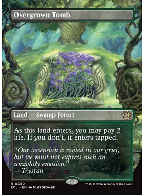 【北境卡牌】万智牌 ECL 蔓生墓园 Overgrown Tomb 英文异画美印