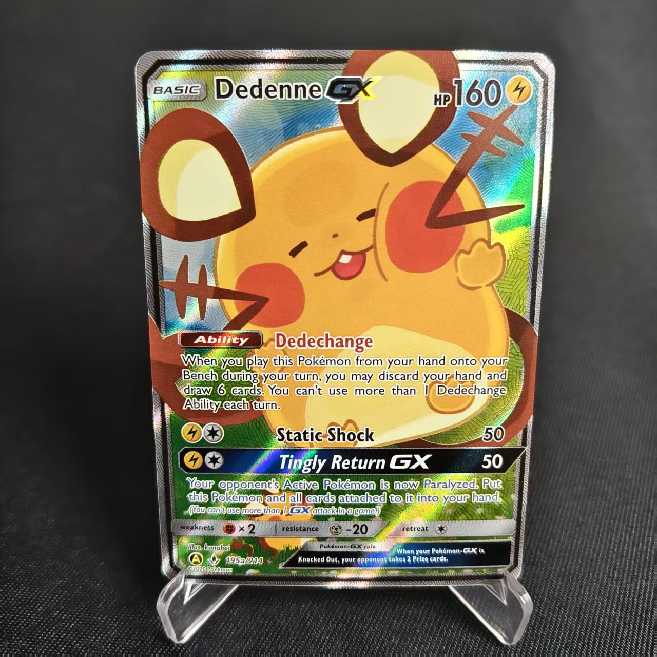 PTCG卡牌美版咚咚鼠GXUltra