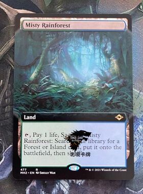 万智牌 MH2 雾漫雨林 Misty Rainforest 英文扩画平/闪卡 金