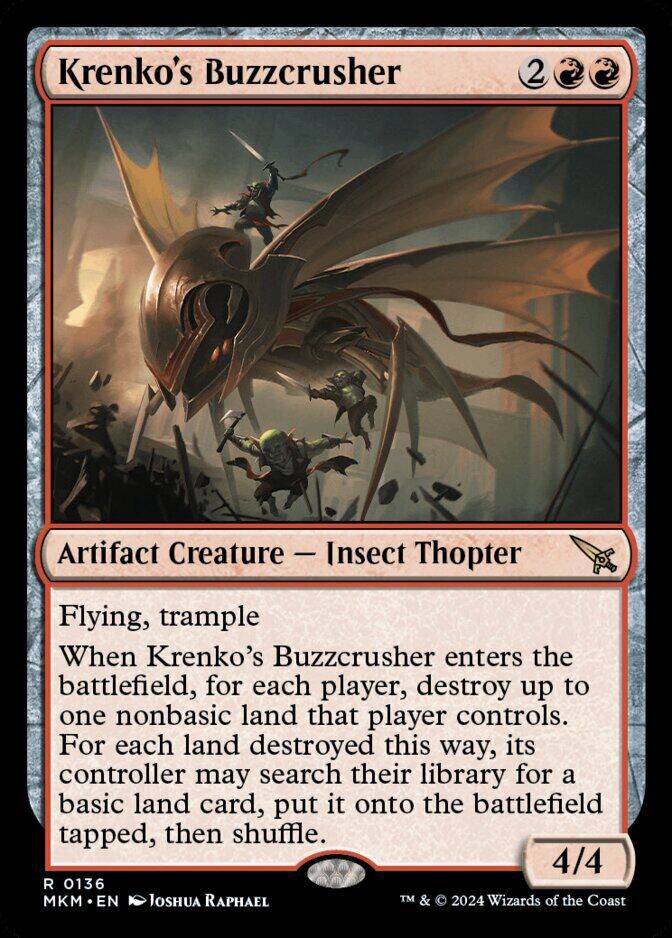 万智牌 克仑可的嗡坠虫 Krenko's Buzzcrusher MKM 中/英文 平/闪