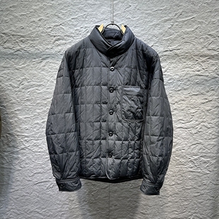 美式潮牌冬新款立领格纹宽松廓形夹克外套羽绒服90白鸭绒轻便保暖