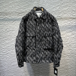 2025春装新款帅气男潮流宽松工装外套棉服夹克翻领流行原创设计师