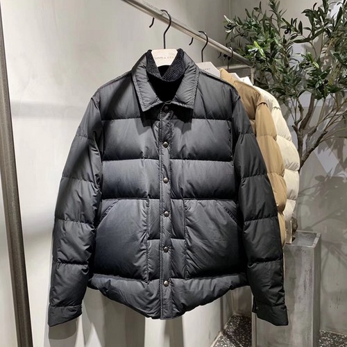 短款男士羽绒服简约潮牌尖领翻领