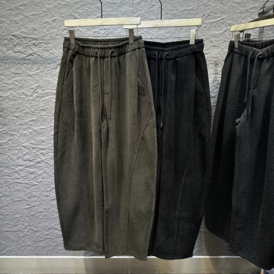 男士轻复古加绒超柔休闲长裤