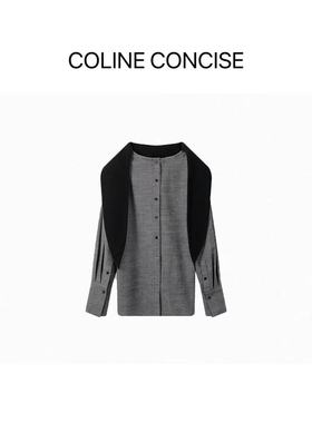 COLINE CONCISE 多造型围巾领衬衣前后两穿时髦松弛感25FW