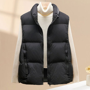 轻薄轻便背心外穿 秋冬季 新国标90白鸭绒2025新款 羽绒服女马甲短款