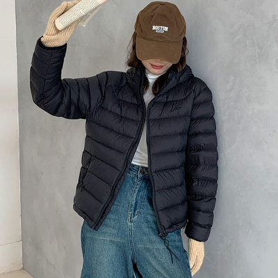 新国标90白鸭绒新款轻薄冬季连帽