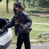 2025新款 加厚面包服韩版 时尚 95绒羽绒服女短款 冬季 小个子超厚外套