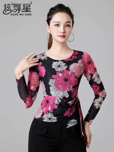 2025 Новый танцевальный топ национальный стандартный стандартный бальный танец танцевальный костюм