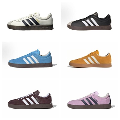 阿迪达斯男女款低帮德训鞋板鞋