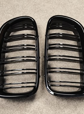 11-17年宝马5系F10 F18双杠亮黑中网520li525li530li540li中网