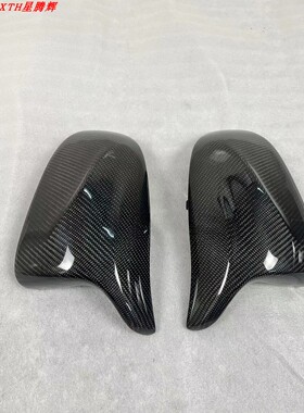 19-23年宝马X5 X3 X4 X7 G05G01G02G07替换碳纤维镜罩牛角镜罩