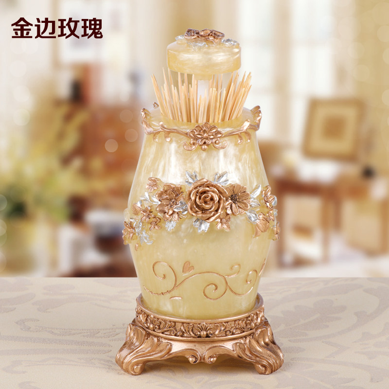 高档欧式牙签筒手压自动式牙签盒时尚创意牙签座KTV牙签盒按压式,收纳整理,牙签盒,淘宝优惠券,粉丝福利购,淘宝优惠卷