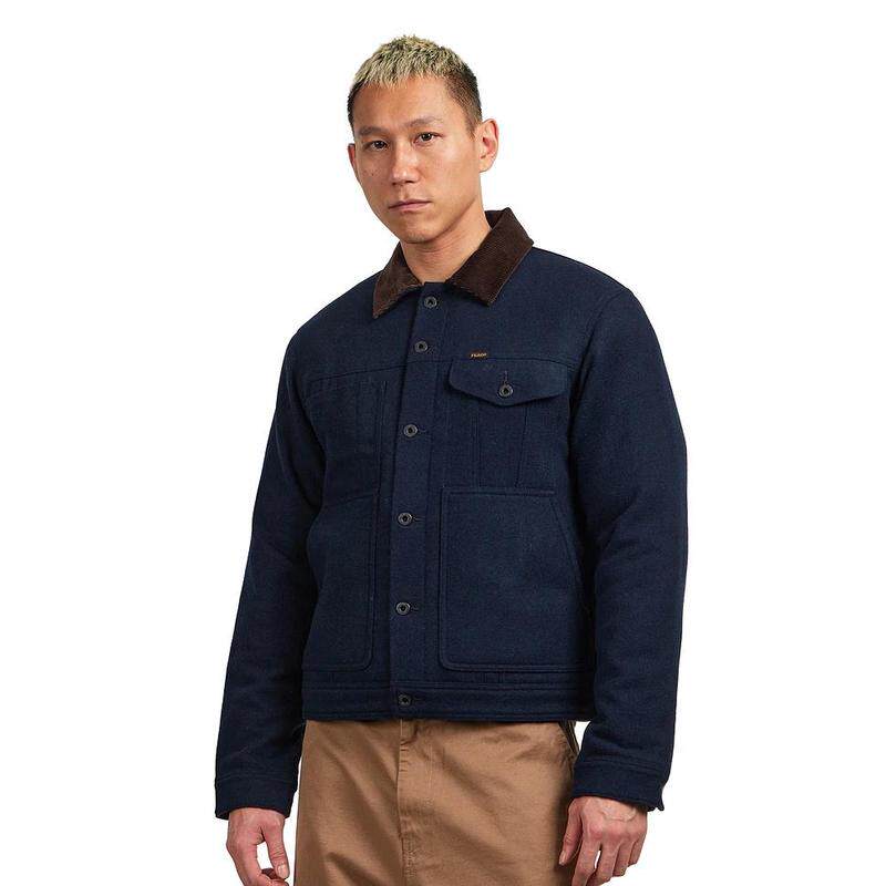 海外代购Filson男士衬衫夹克加棉保暖防风抗寒灯芯绒领短款