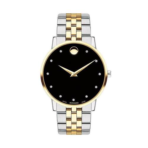 海外代购Movado/摩凡陀男士手表欧美腕表瑞士机芯钻石刻度钢带