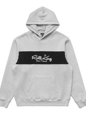 代购MALBON GOLF男士连帽卫衣保暖舒适透气日常穿搭灰色棉质100