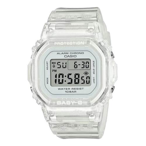代购G-SHOCK男女腕表闹钟计时夜光日期透明树脂防水钢壳运动日常