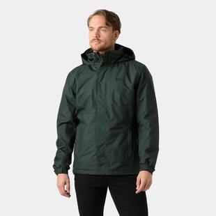 海外代购Helly Hansen/海丽汉森男士保暖棉衣防水保暖连帽深绿色