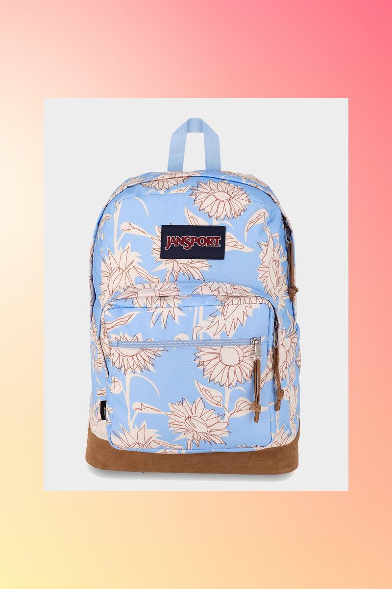 Jansport/杰斯伯 Right Pack 28L麂皮底中性印花时尚双肩包电脑包