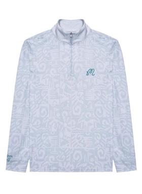 代购MALBON GOLF男士运动夹克透气轻量防风速干银色长袖