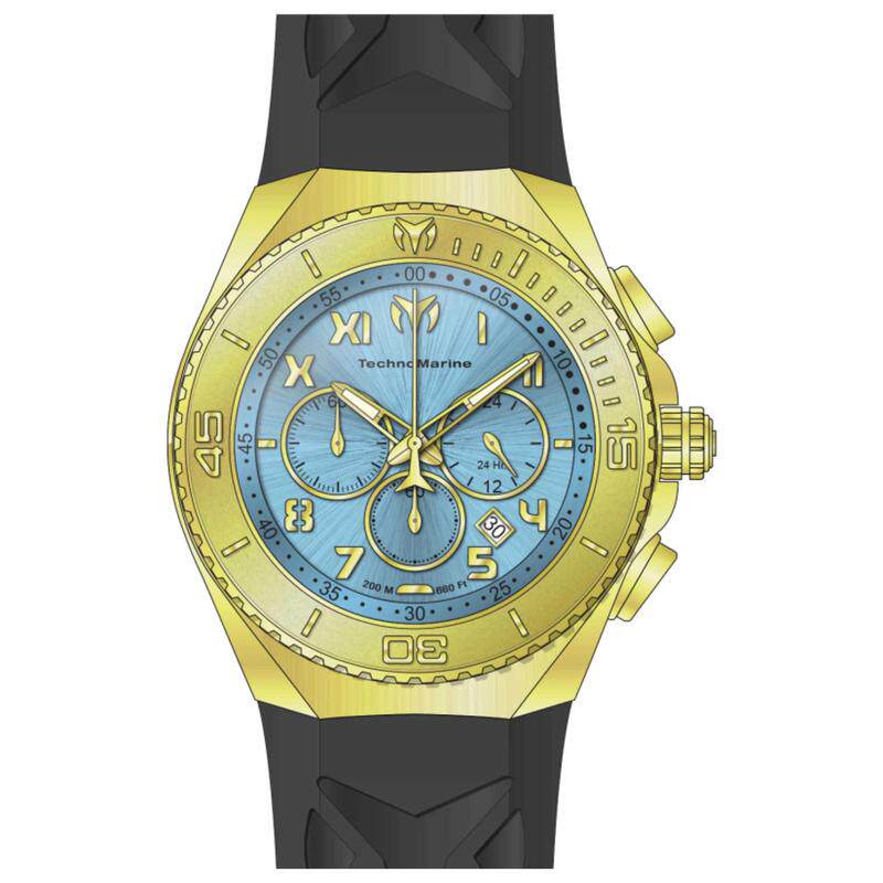 海外代购TechnoMarine/铁克龙男士欧美腕表计时码表日历显示
