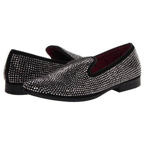 海外代购Steve Madden/思美登男士乐福鞋一脚蹬闪耀吸睛平底满钻
