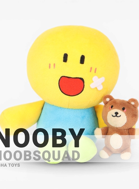 Noobsquad Nooby玩偶毛绒玩具Roblox游戏周边Plush磁吸公仔