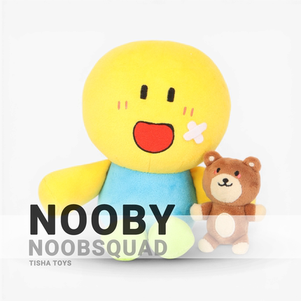 Noobsquad Nooby玩偶毛绒玩具Roblox游戏周边Plush磁吸公仔