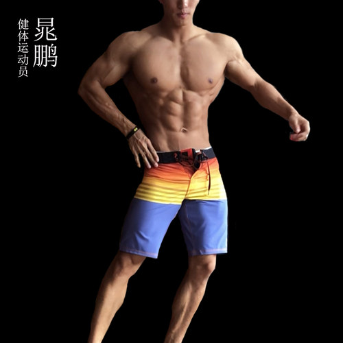 男子健体健美比赛专用沙滩裤 IFBB PRO 晁鹏