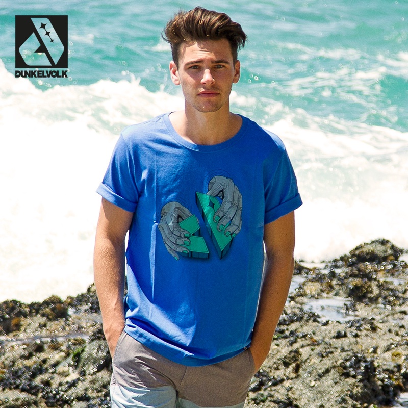 男士夏季宽松圆领短袖T恤