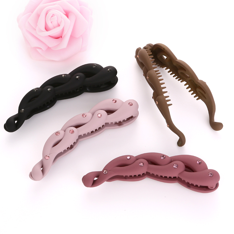 中号大号橡皮马尾夹磨砂竖夹