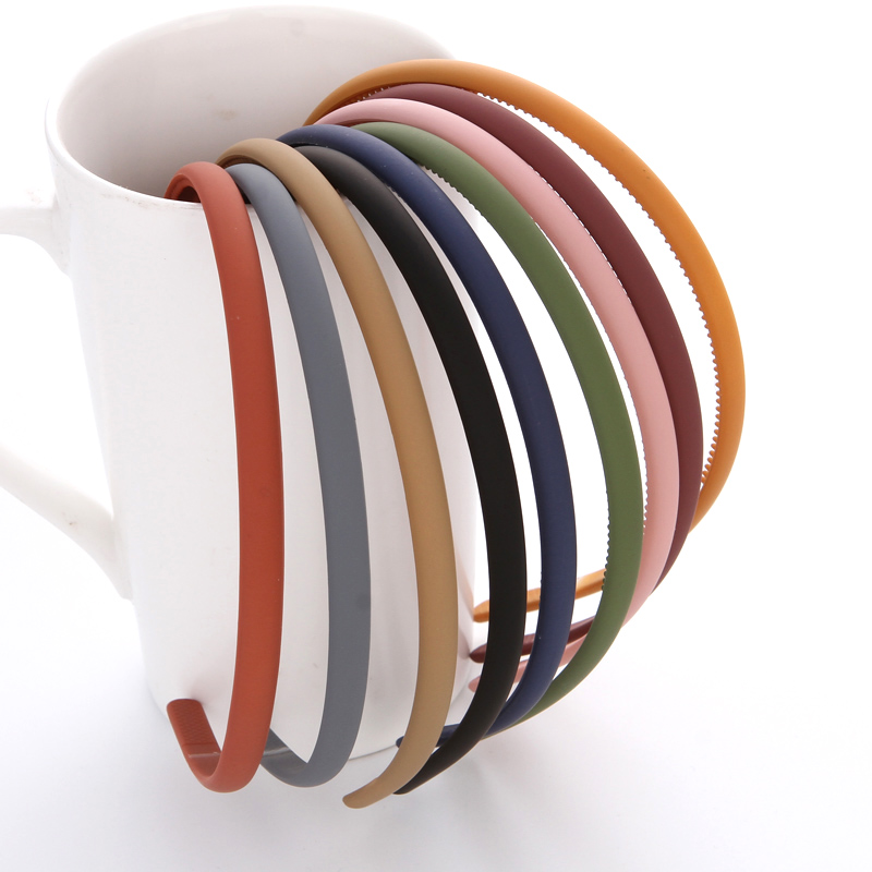 带齿防滑发窟头箍洗脸细款糖果色