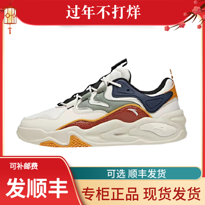 安踏软底小白鞋休闲系带软板鞋酷