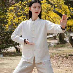 盘扣开衫 民国风复古女装 女中山装 棉麻唐装 外搭中国风外套 上衣中式