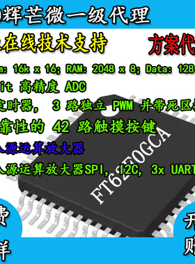 辉芒FT62F0GCA位单片机8LCD触摸微