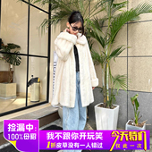 貂皮大衣女水貂皮草中长款 全抽南瓜袖 整貂年轻外套冬 在逃公主