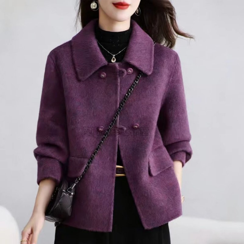 高级感双面呢大衣女短款羊毛呢小个子高档显瘦妈妈洋气外套上衣女,女装/女士精品,毛呢外套,淘宝优惠券,粉丝福利购,淘宝优惠卷
