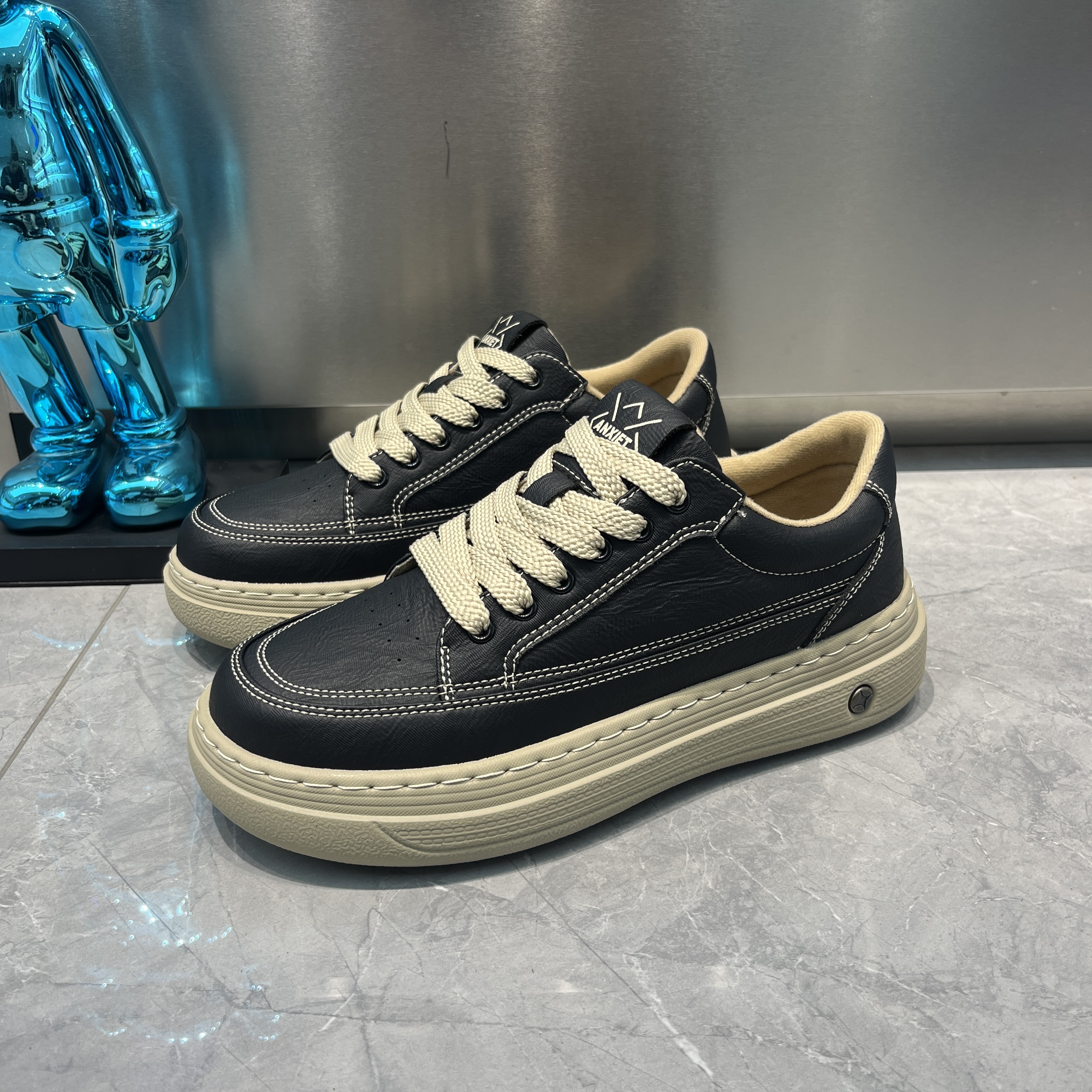 社古秋冬复古天鹅绒休闲板鞋