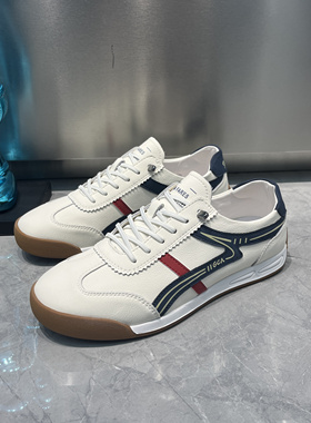 欧洲站男鞋2025年春季新款男士百搭潮鞋透气一脚蹬驾车软底休闲鞋