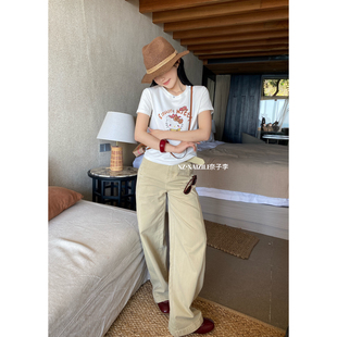 潮流品尚奈子-26年早春ins韩版休闲卡通百搭短袖T恤26010