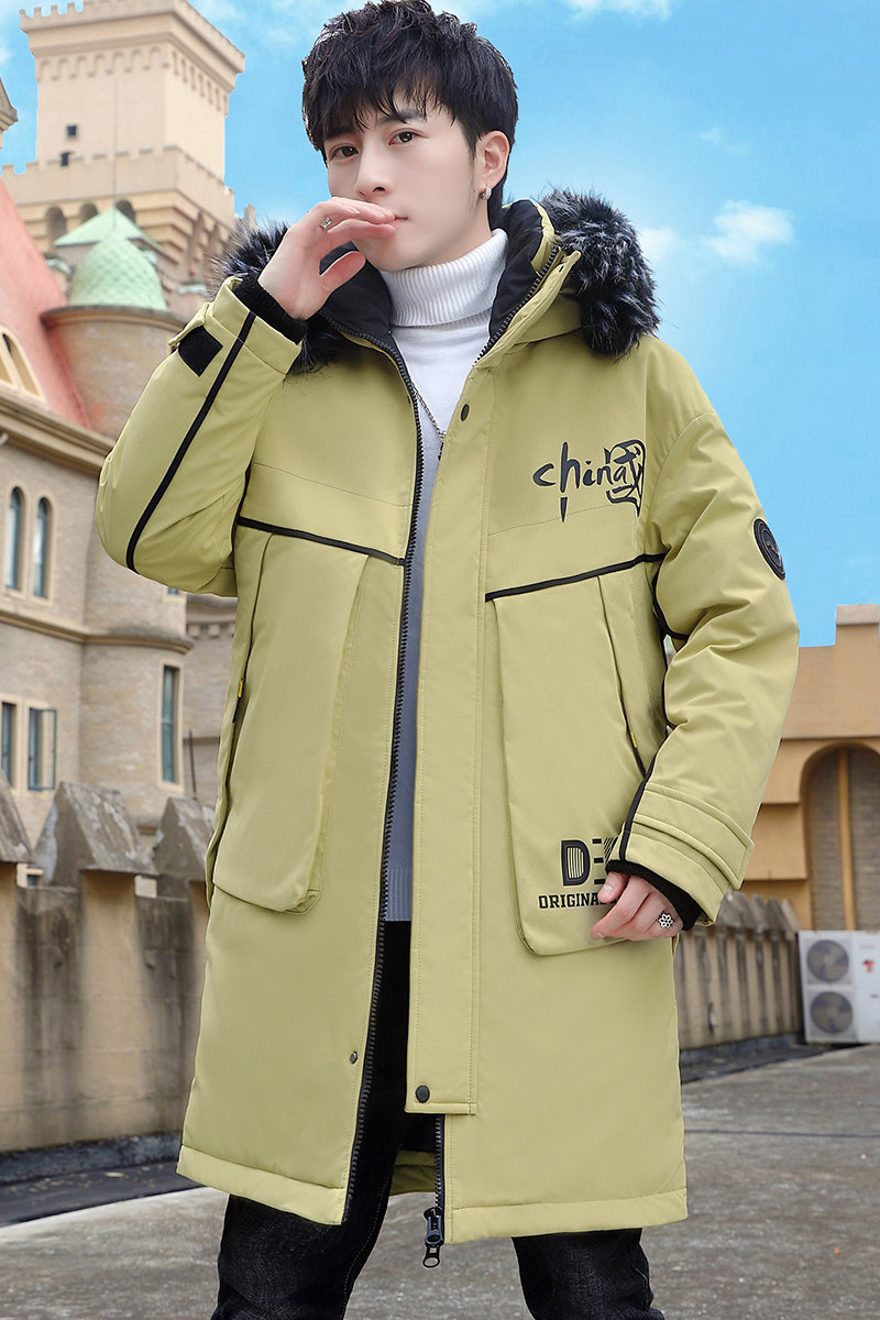 MY1779-P150冬季新款时尚印花连帽加厚中长款棉服外套XZ313B-1,男装棉衣,星座310B-3