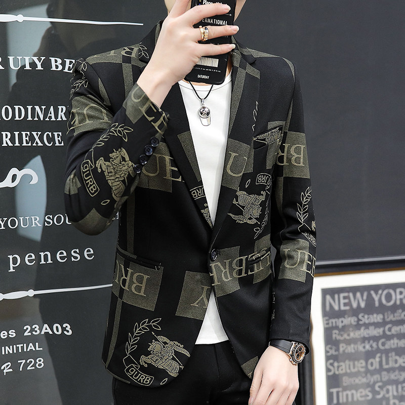 2021秋季新款男士时尚修身小西服外套XZ313B-1-XF8810-P90,男装西服,星座310B-3