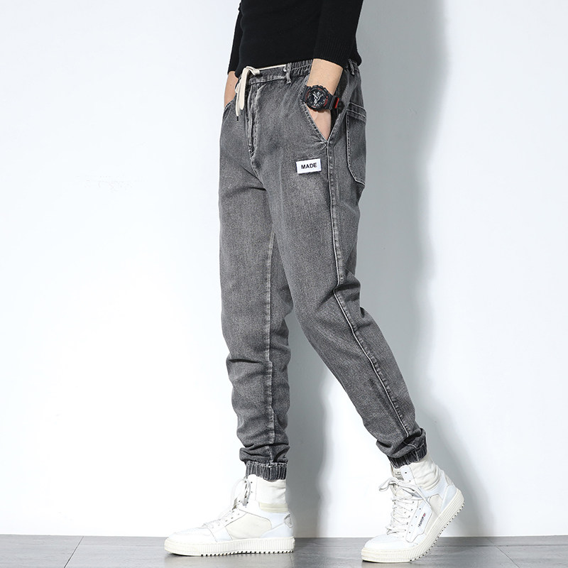 2022春夏新款男士时尚休闲宽松牛仔裤束脚裤XZ313B-1-NZ2005-P50,男装牛仔裤,星座310B-3