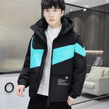 冬季棉衣男短款修身连帽加厚时尚棉服外套XZ313B-1-MY1422-P105，男装棉衣，星座310B-3