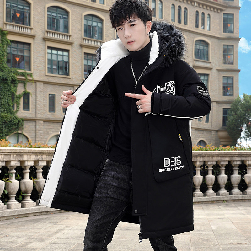 MY1779-P150冬季新款时尚印花连帽加厚中长款棉服外套XZ313B-1,男装棉衣,星座310B-3