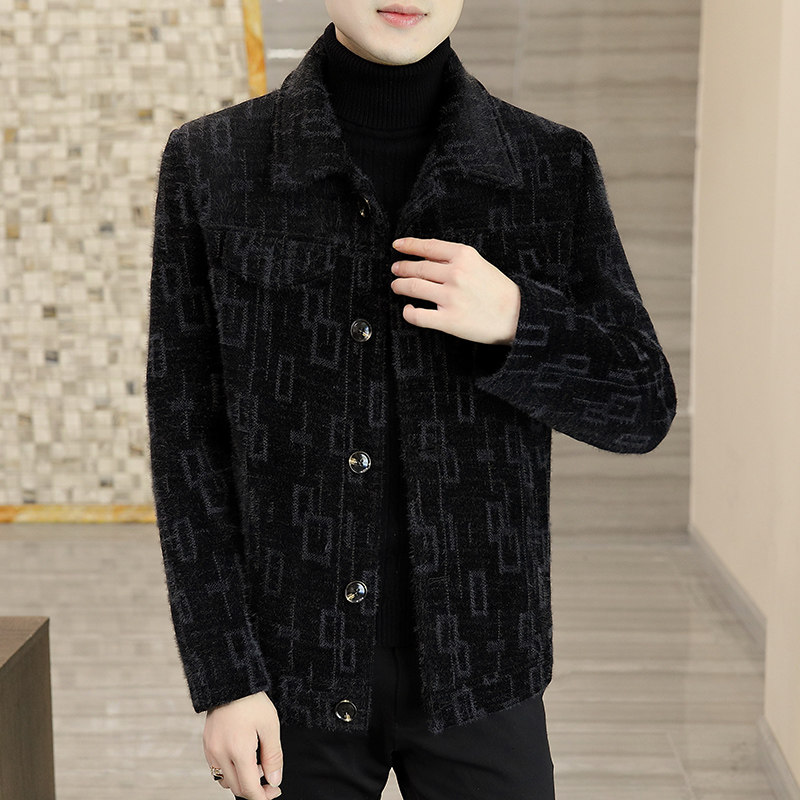 秋冬外套男中青年短款休闲毛呢夹克外套XZ313B-1-M6686-P165控238,男装毛呢大衣,星座310B-3